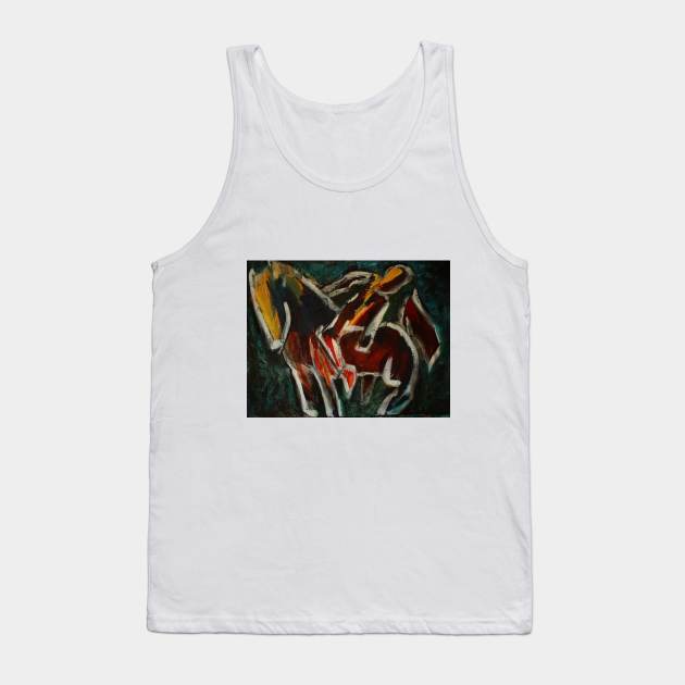 Horse and Man Tank Top by DocDK